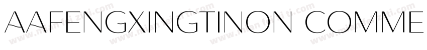 AaFengxingtiNon CommercialUse字体转换